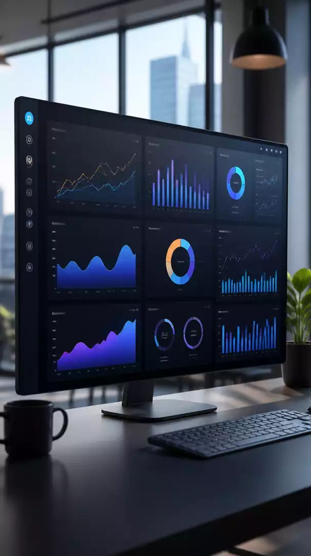 Modern dashboard interface showing affiliate marketing analytics