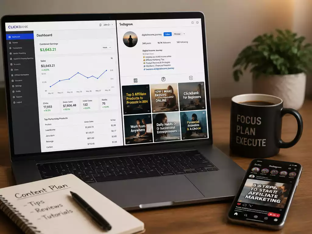Start ClickBank Marketing on Instagram